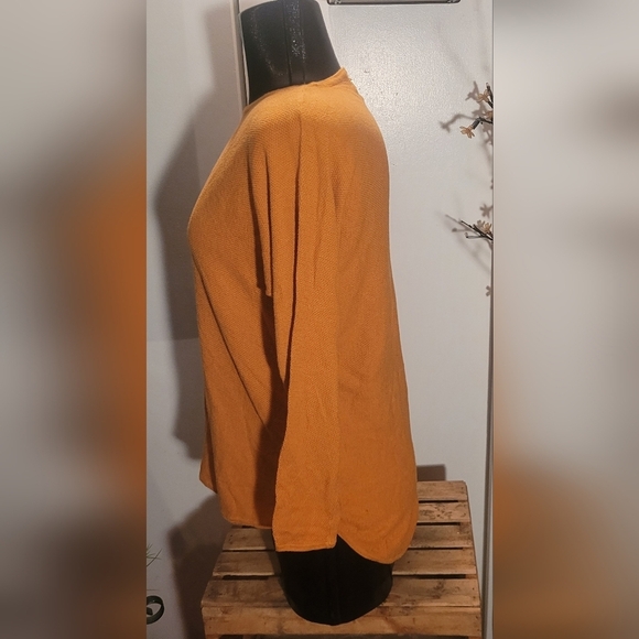 Michael Kors Golden Yellow Long Sleeve Top M - Picture 5 of 7